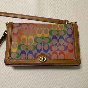 Coach Limited Edition Pride Riley Crossbody In Signature Canvas